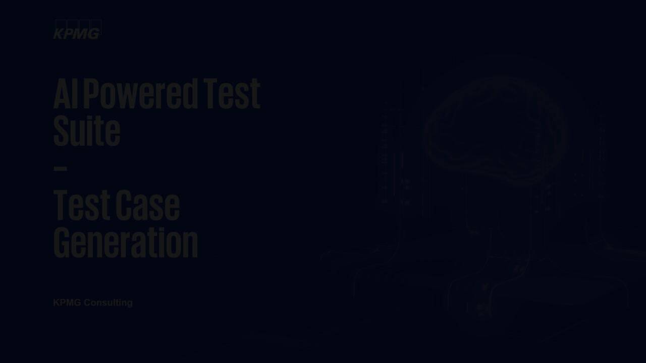 Vorschaubild für KPMG AI-Powered Test Case Generation