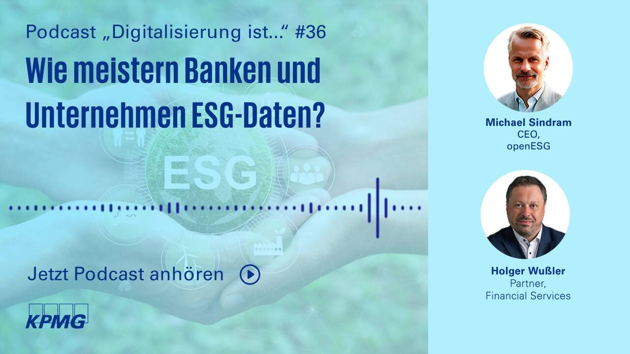 Vorschaubild für Wie meistern Banken und Unternehmen ESG-Daten? #36
