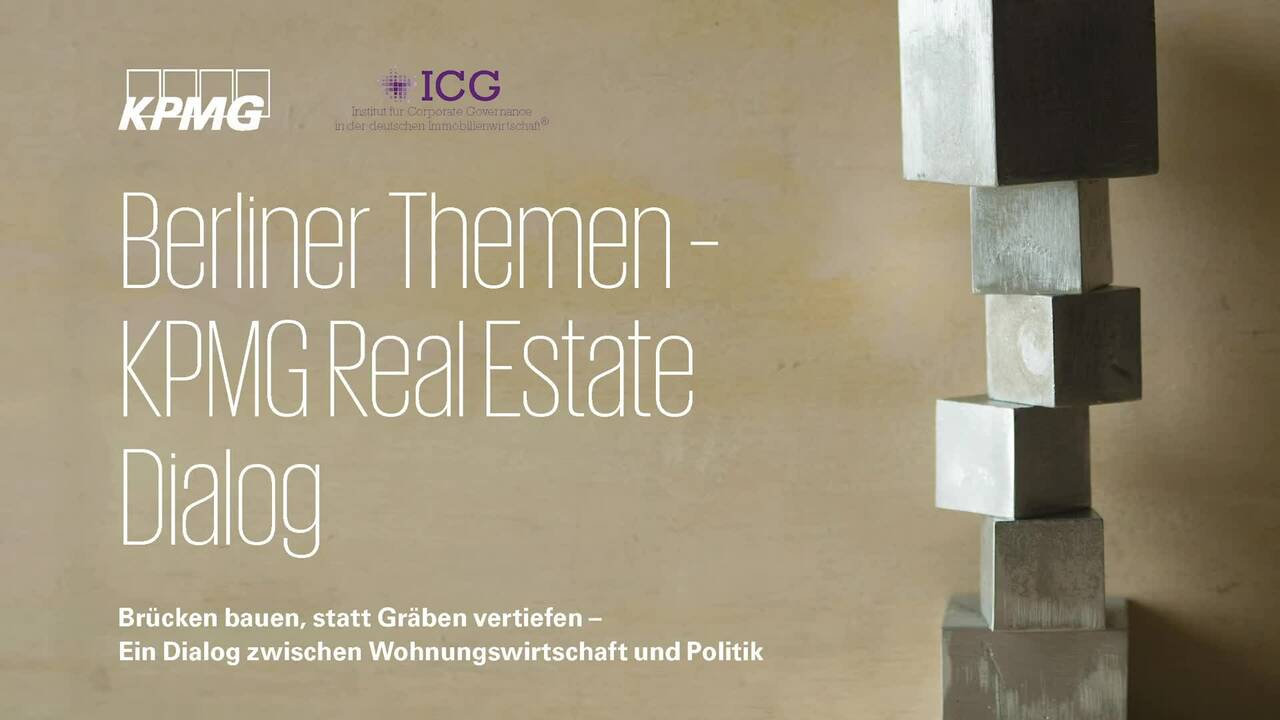 Vorschaubild für Berliner Themen - KPMG Real Estate Dialog, Highlight-Video