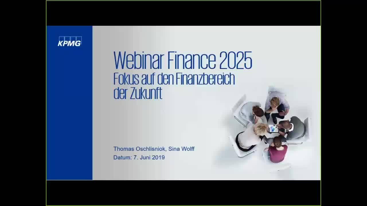 Vorschaubild für Web-Kurs: Finance 2025 - Fokus auf den Finanzbereich der Zukunft