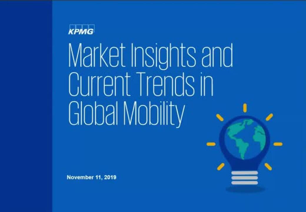 Vorschaubild für Web-Kurs: Market Insights and Current Trends in Global Mobility