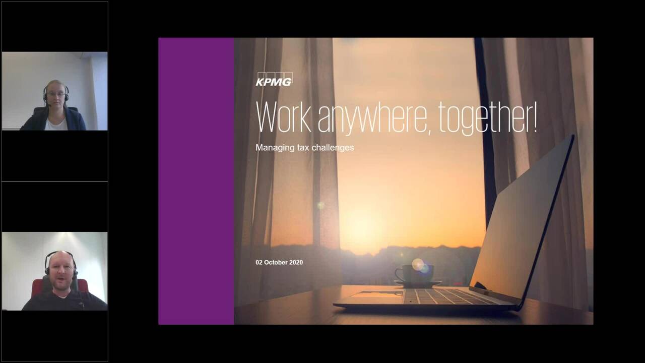 Vorschaubild für Webcast: Work anywhere, together: Steuerliche Herausforderungen managen