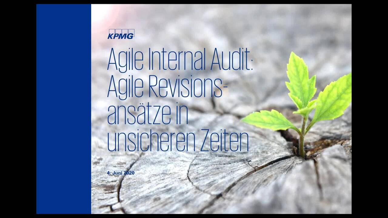 Vorschaubild für Web-Kurs: Agile Internal Audit - Agile Revisionsansätze in unsicheren Zeiten