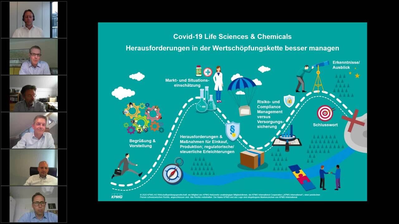 Vorschaubild für Web-Kurs: „Covid-19 – Life Sciences & Chemicals – jetzt die richtigen Entscheidungen treffen“