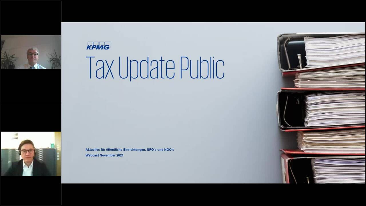 Vorschaubild für Tax Update Public – Fokus Gebietskörperschaften und öffentlich rechtliche Körperschaften