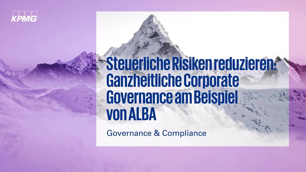 Vorschaubild für Steuerliche Risiken reduzieren: Ganzheitliche Corporate Governance am Beispiel von ALBA