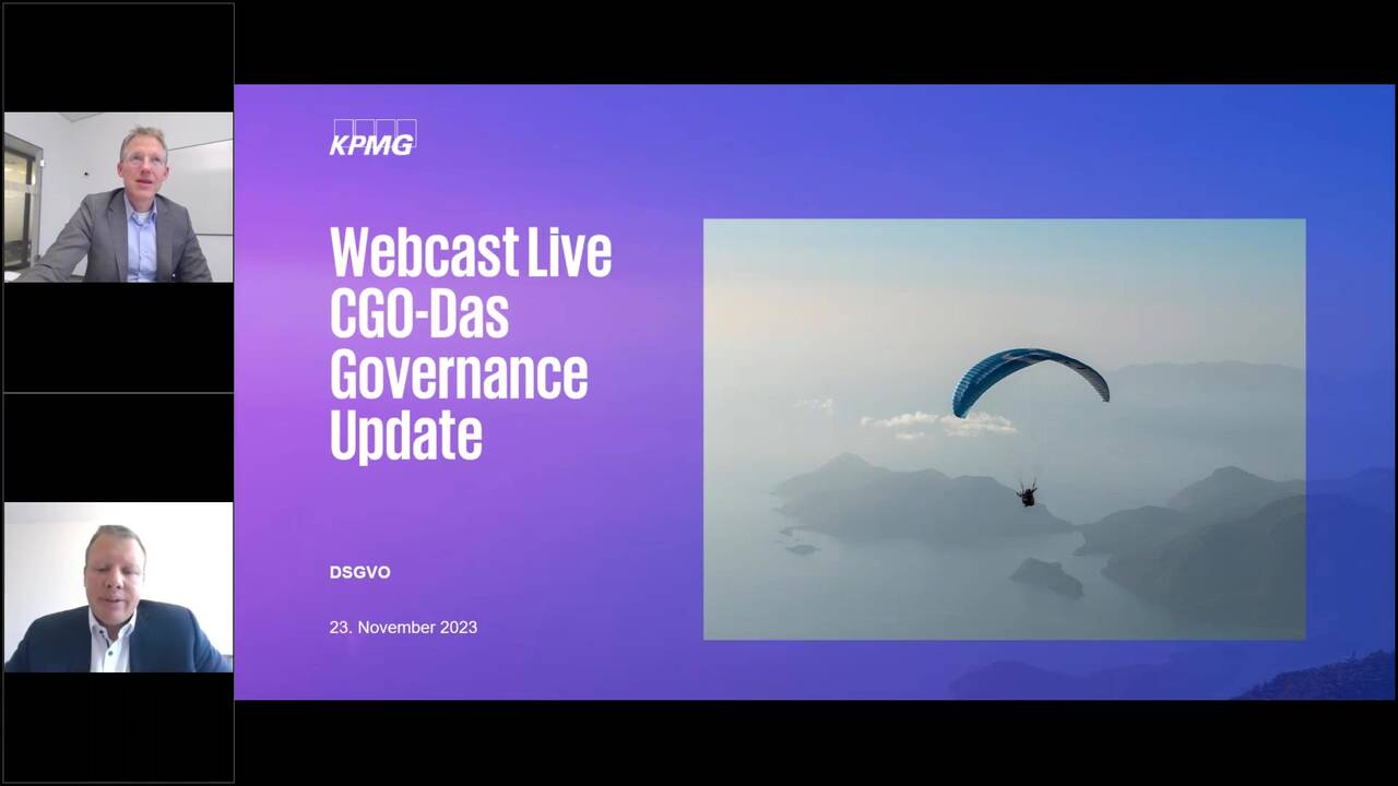 Vorschaubild für CGO - das Governance Update: DSGVO