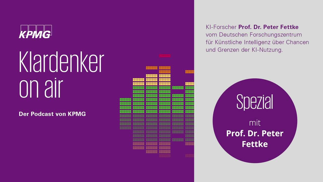 Vorschaubild für Klardenker on air: Künstliche Intelligenz: KI-Forscher Prof. Dr. Peter Fettke über Chancen und Grenzen der KI-Nutzung