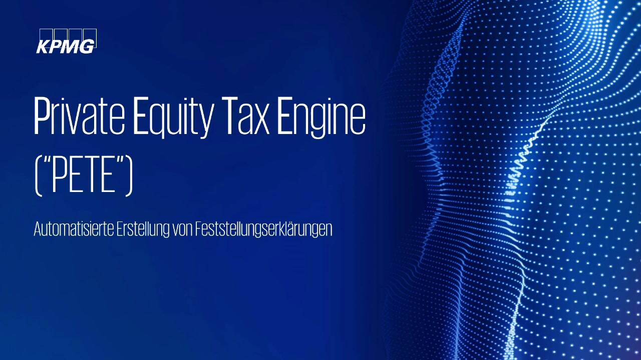 Vorschaubild für Private Equity Tax Engine