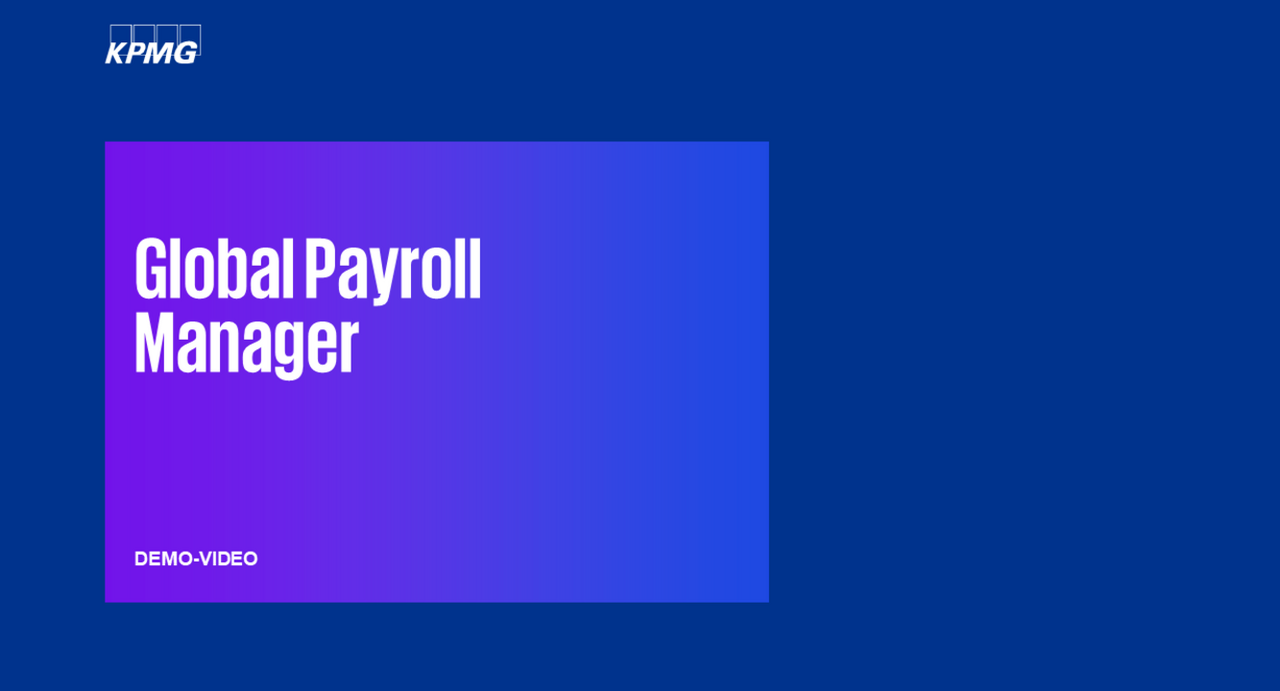 Vorschaubild für Global Payroll Manager Demo-Video