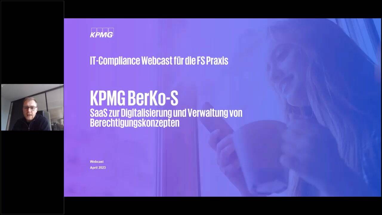 Vorschaubild für IT-Compliance Update – KPMG BerKo-S-SaaS zur Digitalisierung und Verwaltung von Berechtigungskonzepten