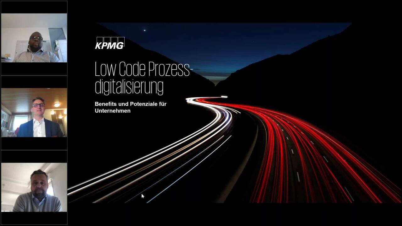 Vorschaubild für Webcast Live: Low Code Prozess-Digitalisierung: Benefits und Potenziale für Unternehmen