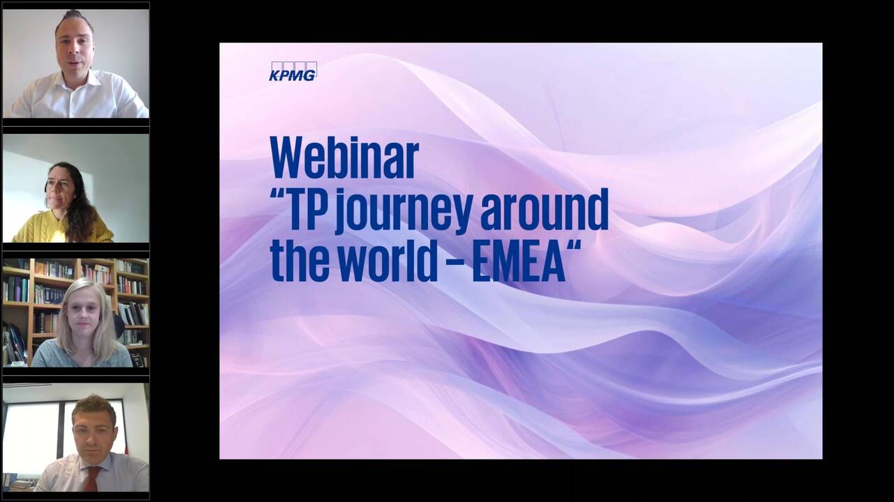 Vorschaubild für Webcast Live: Transfer Pricing Insights: Journey to EMEA