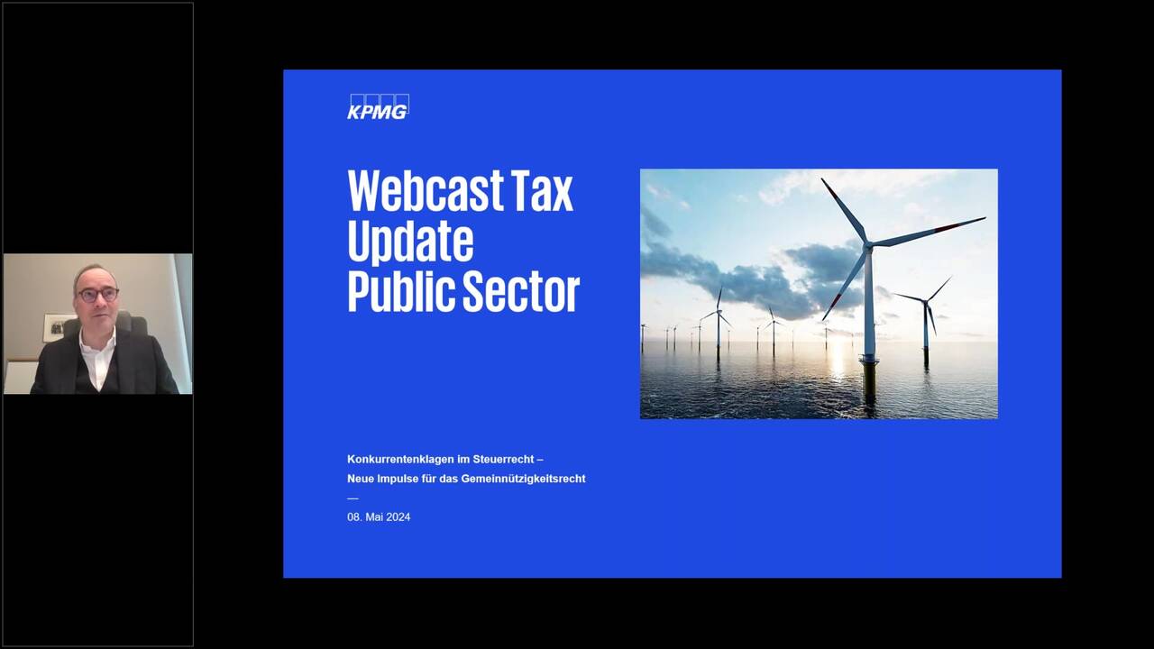 Vorschaubild für Tax Update Public - Fokus Konkurrentenklagen im Steuerrecht – Neue Impulse für das Gemeinnützigkeitsrecht.mp4