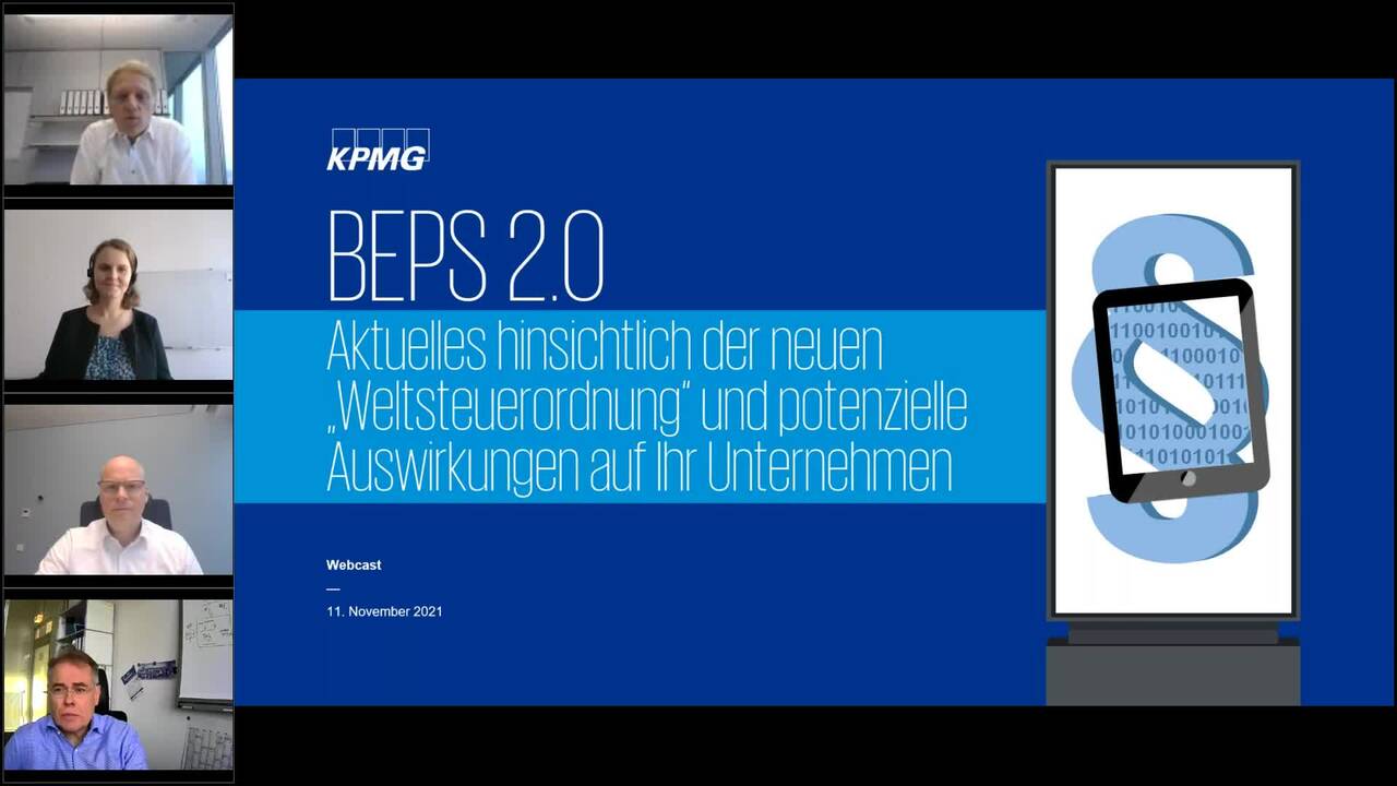 Vorschaubild für BEPS 2.0 – Aktuelles hins. der neuen Weltsteuerordnung und potenzielle Auswirkungen auf Ihr Unternehmen