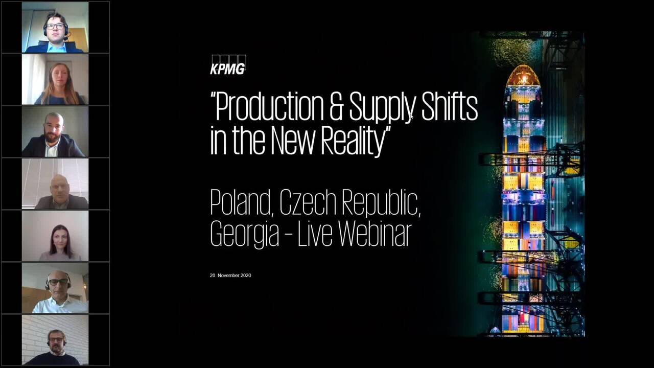 Vorschaubild für Webcast Live Series: Production & Supply Shifts in the New Reality - Poland, Georgia & Czech Republic