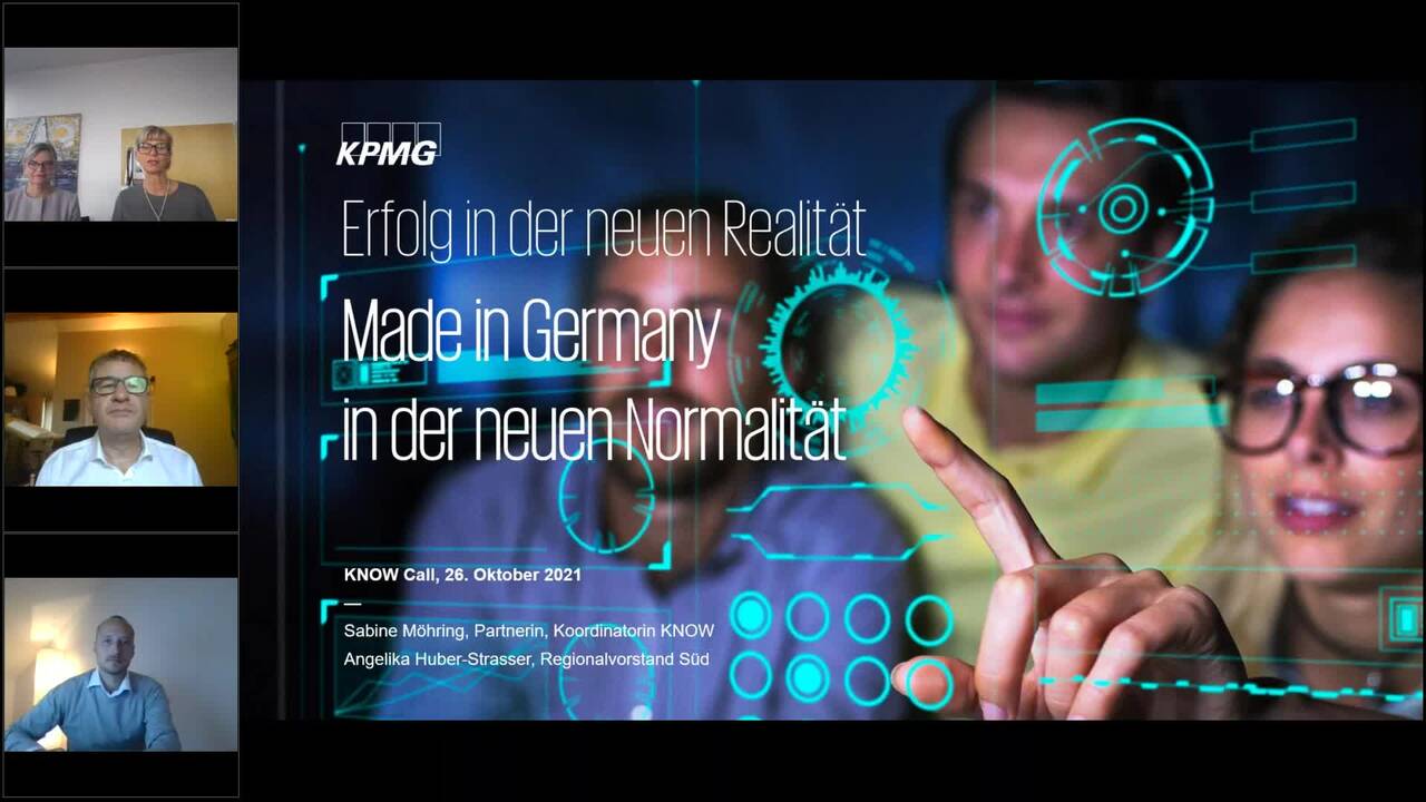 Vorschaubild für KPMG KNOW Webcast: Erfolg in der neuen Realität: Innovation & Technologie 