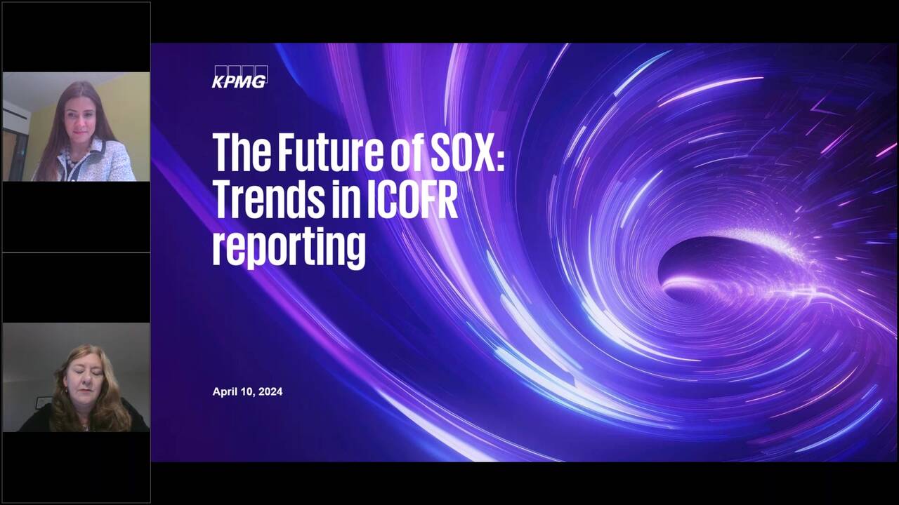 Vorschaubild für The Future of SOX: Trends in ICOFR reporting