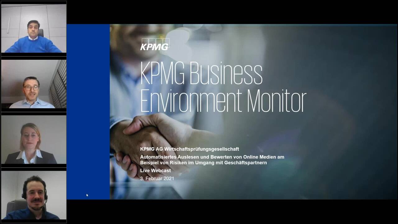Vorschaubild für Webcast Live: KPMG Business Environment Monitor