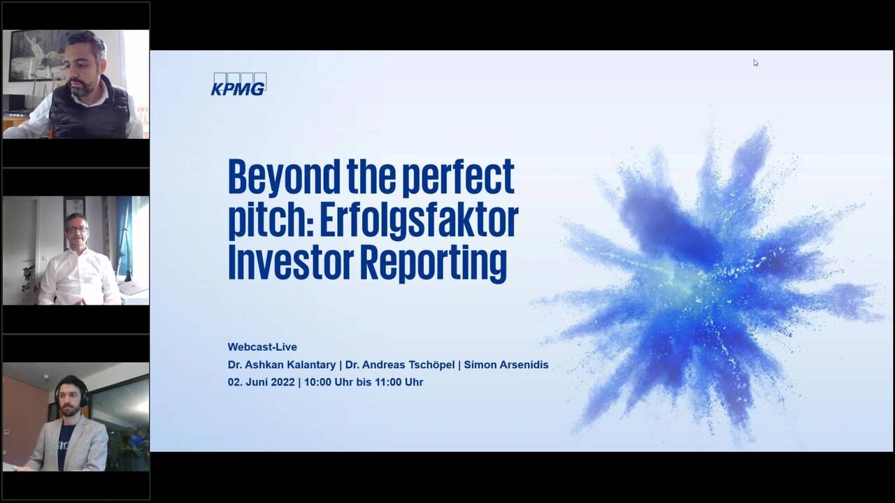 Vorschaubild für Webcast Live: Beyond the Perfect Pitch - Erfolgsfaktor Investor-Reporting