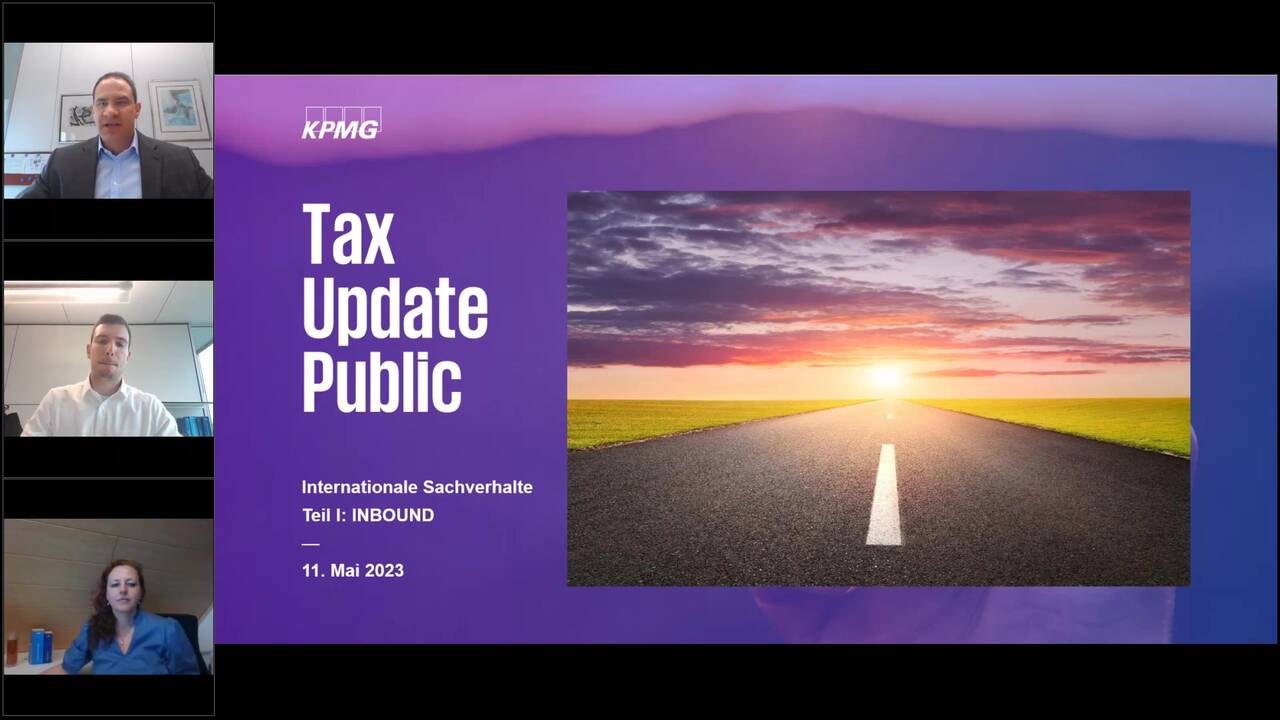 Vorschaubild für Tax Update Public – Fokus Internationale Zusammenarbeit