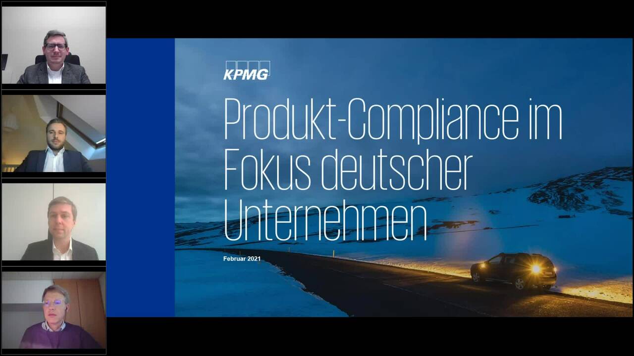 Vorschaubild für Webcast Produkt-Compliance im Fokus deutscher Unternehmen