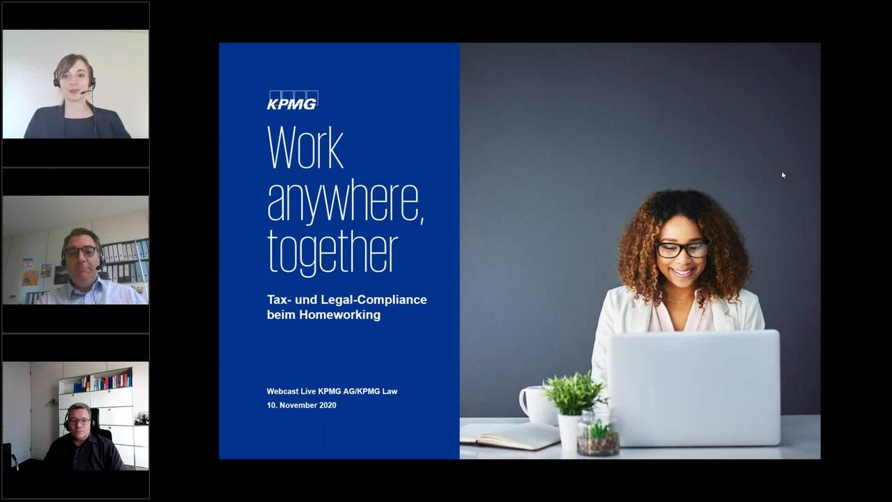 Vorschaubild für Webcast Live: Work anywhere, together: Tax- und Legal-Compliance beim Homeworking
