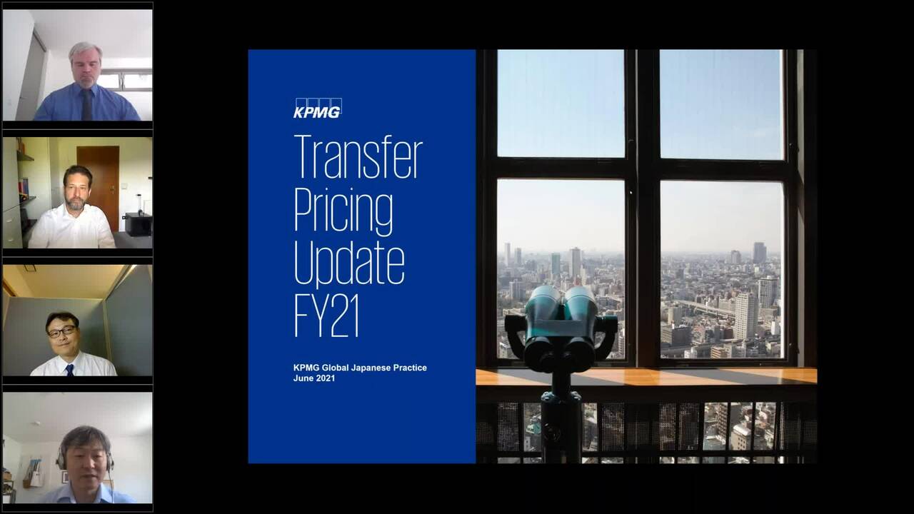 Vorschaubild für Webcast Live: Transfer Pricing Update Seminar by KPMG Global Japanese Practice