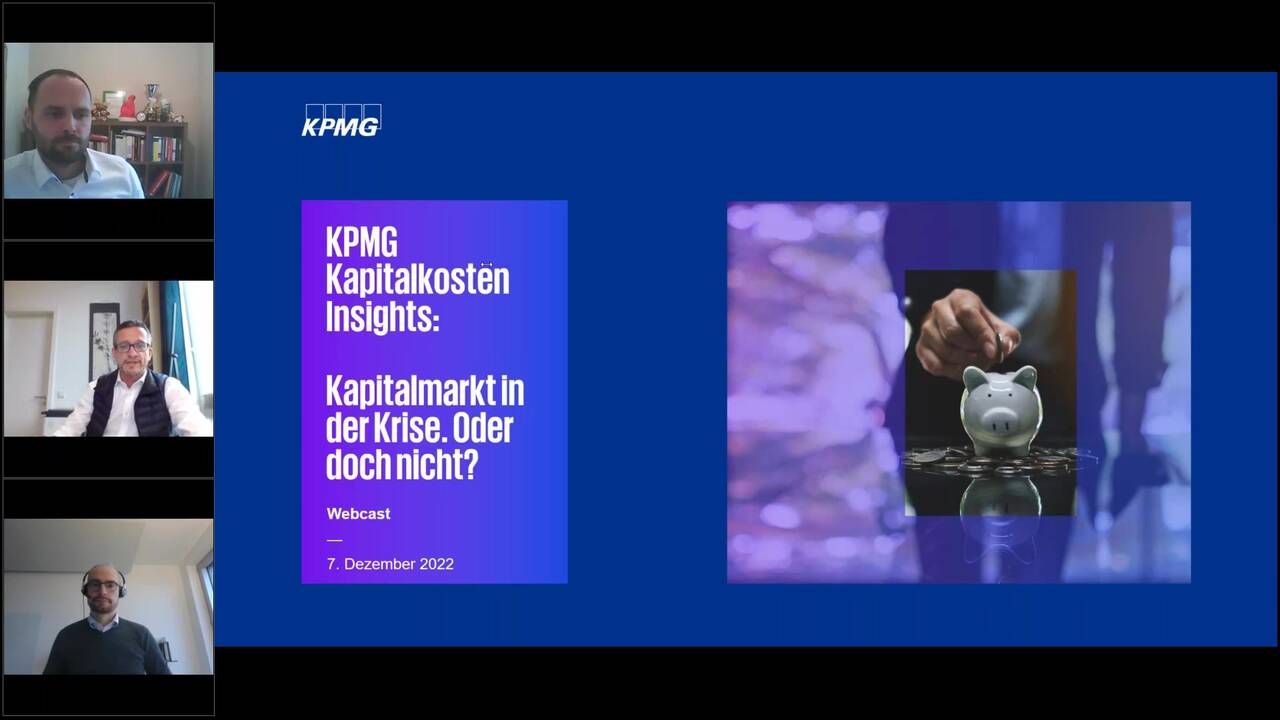 Vorschaubild für Webcast Live: KPMG Kapitalkosten-Insights_Kapitalmarkt in der Krise. Oder doch nicht?