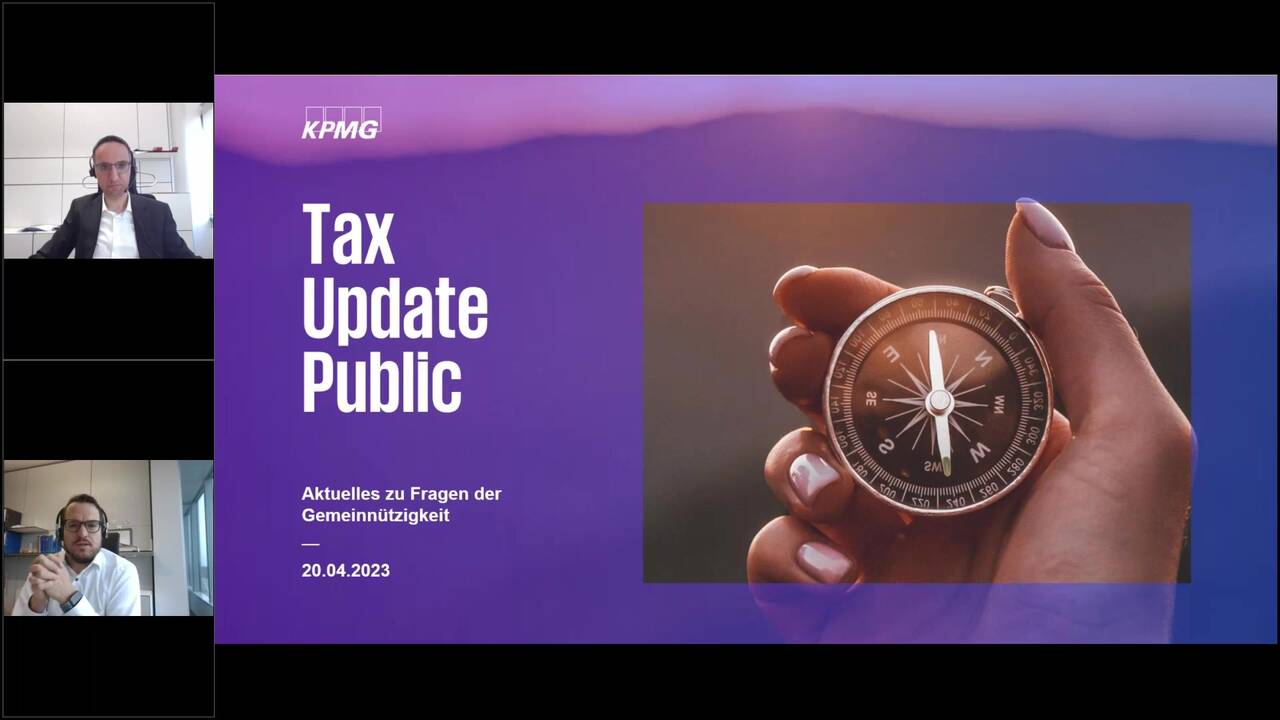 Vorschaubild für Tax Update Public – Fokus Aktuelles zu Fragen der Gemeinnützigkeit