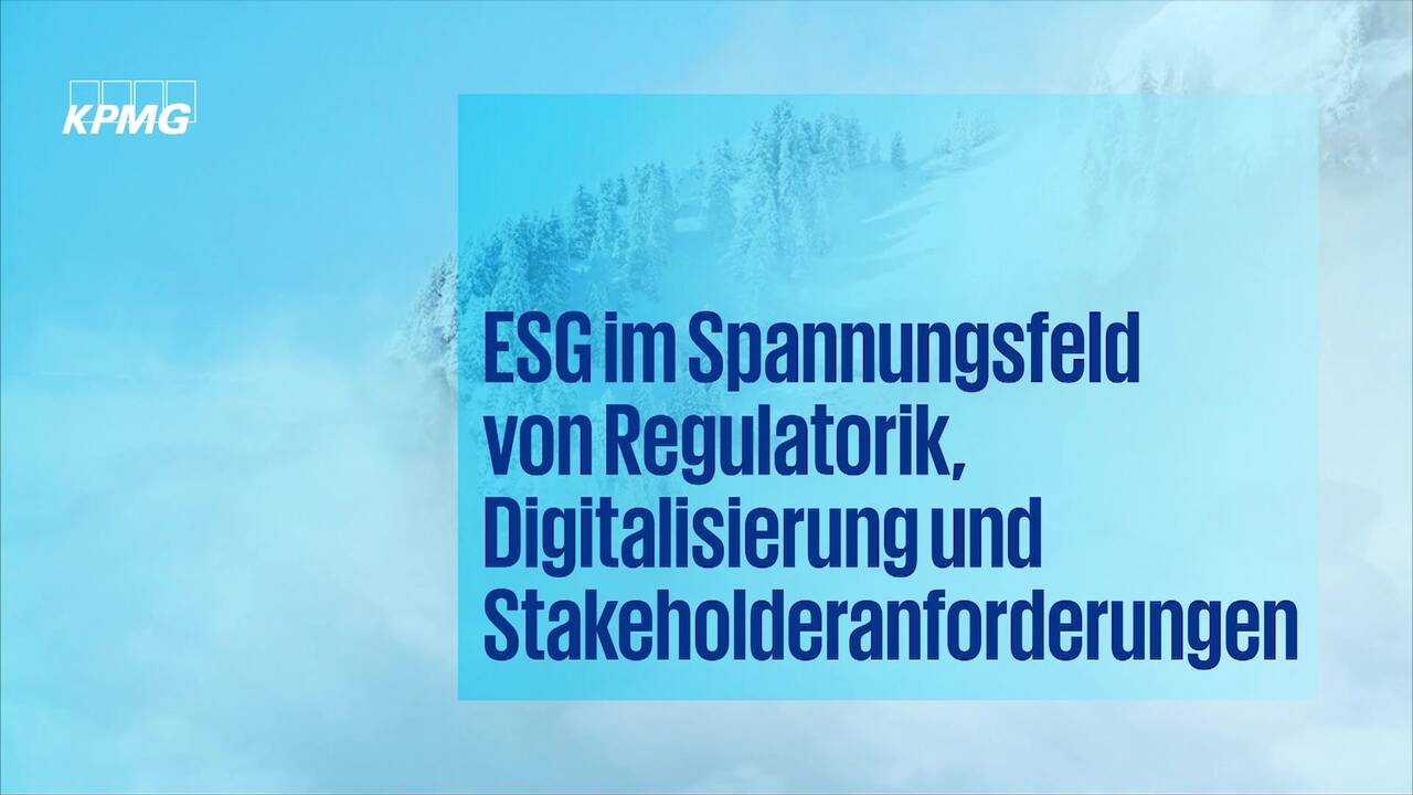 Vorschaubild für ESG im Spannungsfeld von Regulatorik, Digitalisierung und Stakeholderanforderungen