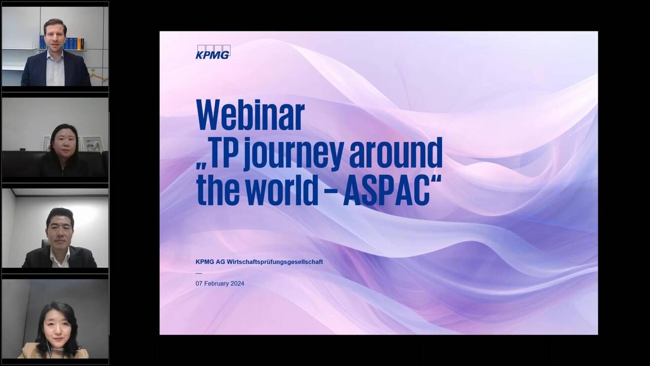 Vorschaubild für Webcast Live: Transfer Pricing Insights: Journey to ASPAC